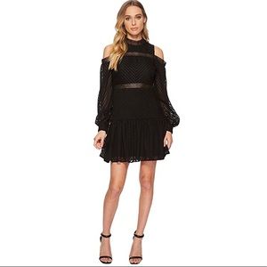 Black cold shoulder dress new with tags